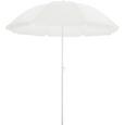 Sonnenschirm Lecci in Weiß - Weiß, Kunststoff/Metall (180/190cm) - MÖMAX modern living