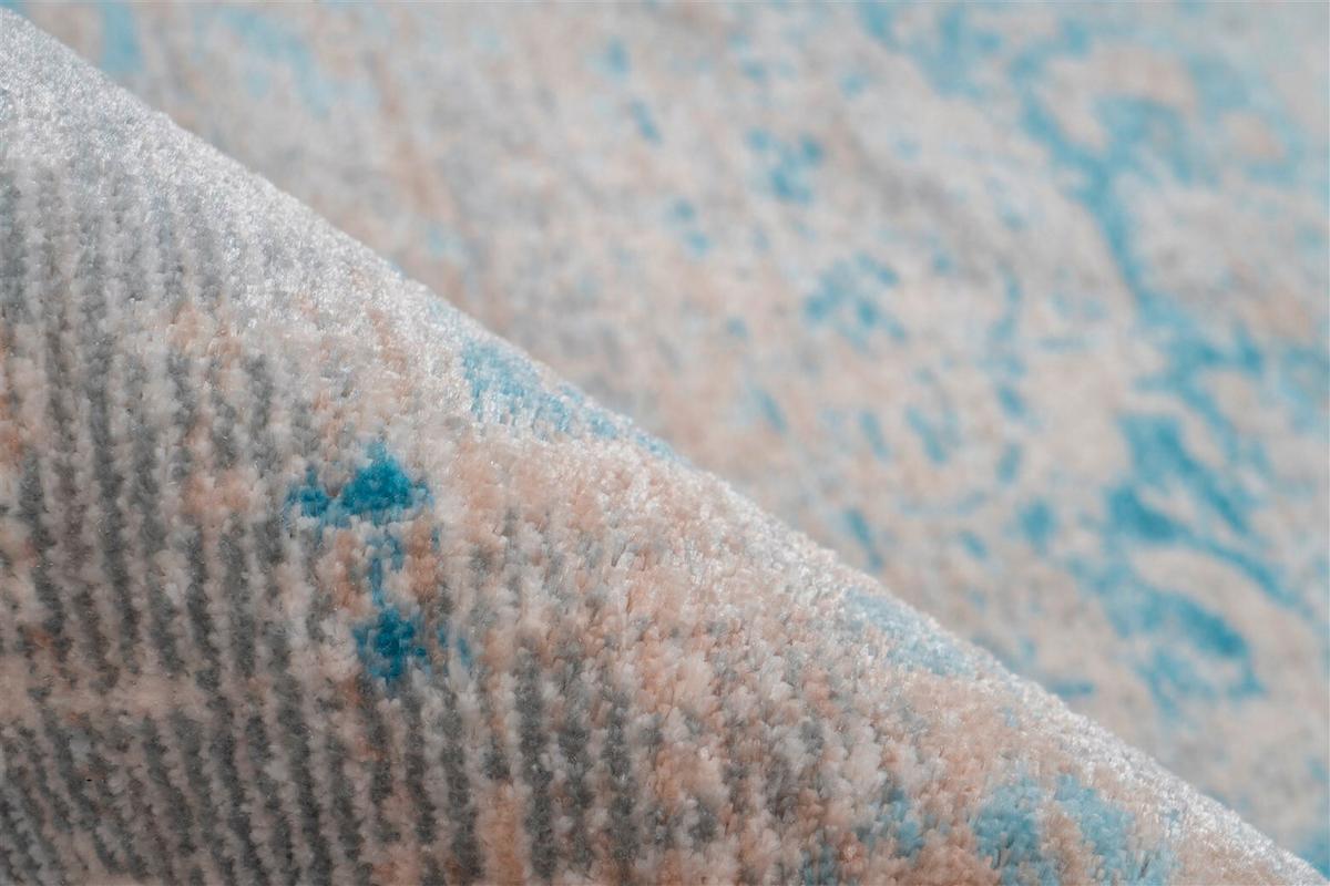 WEBTEPPICH BAROQUE 300 GRAU/TÜRK 160X230 - Türkis/Grau, Basics, Textil (160/230cm) - Kayoom