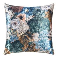 Blazina Za Zofo Rhombus, Modra, Rožnata, 55x55 - modra/pink, Moderno, tekstil (55/55cm) - Premium Living