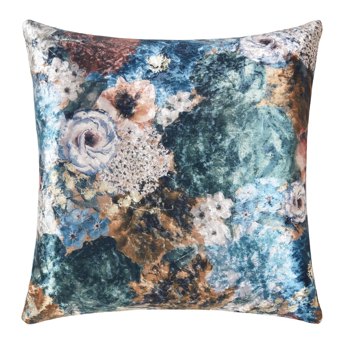 Blazina Za Zofo Rhombus, Modra, Rožnata, 55x55 - modra/pink, Moderno, tekstil (55/55cm) - Premium Living