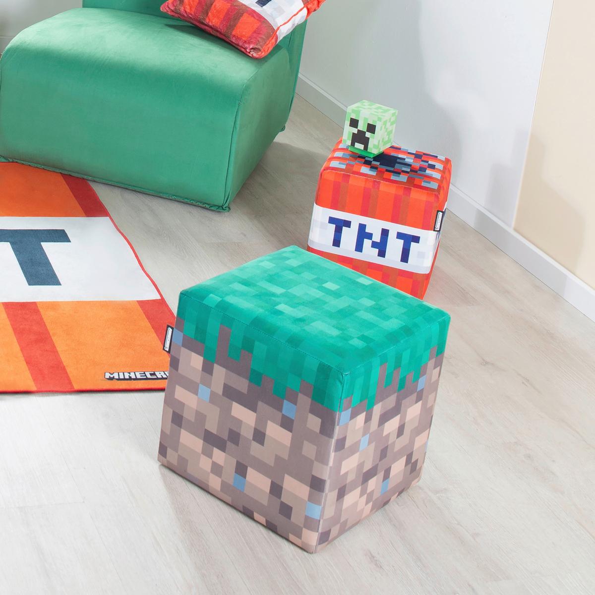Sitzbox Minecraft 2er-Set ca. 35x35x35 cm - Multicolor, MODERN, Textil (35/35/35cm) - Minecraft