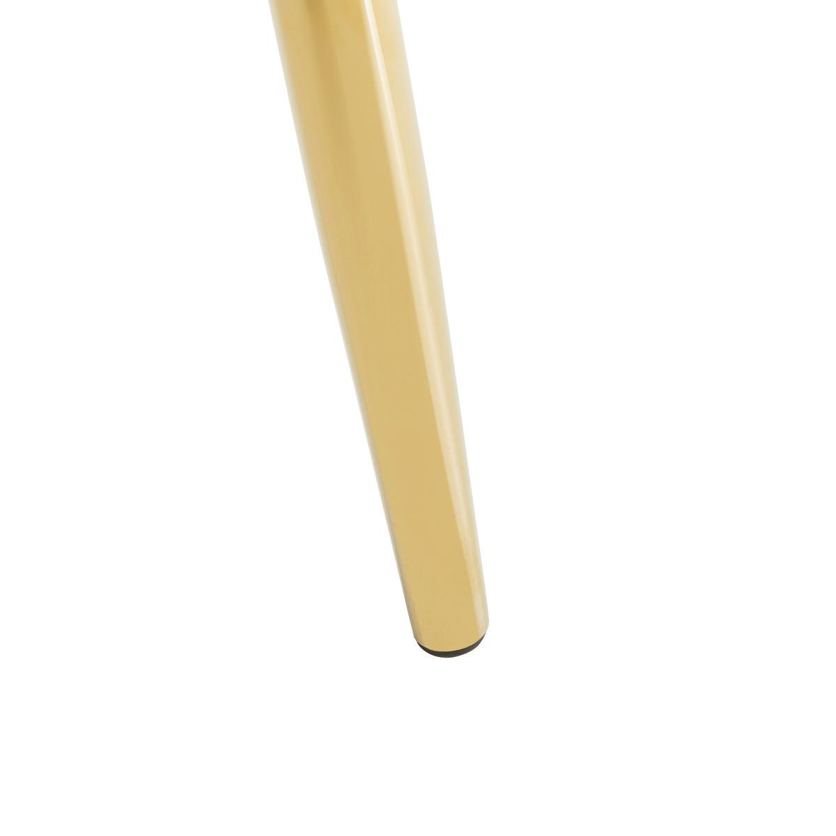 KRZESŁO ADRIANO -TREND- - kolor złoty/taupe, Trend, metal/tkanina (46/86/60cm) - Livetastic