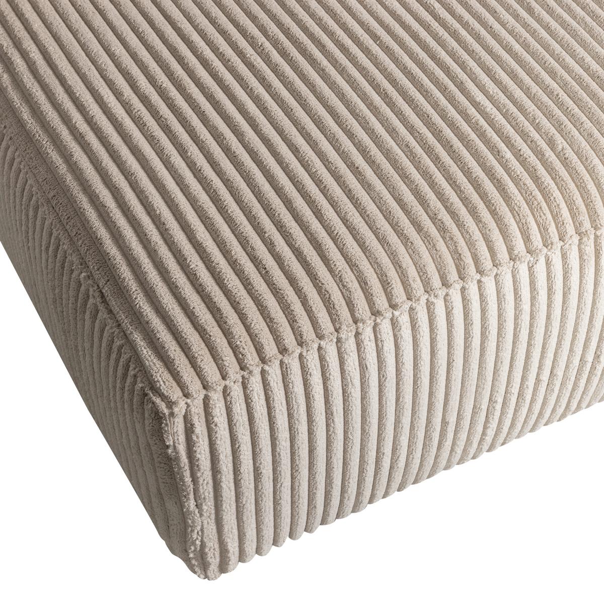 Ecksofa Bean Beige S: 178x254 cm - Beige/Schwarz, Design, Kunststoff/Textil (178/254cm) - Livetastic