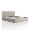 Polsterbett Julie ca. 180x200 cm Beige - Beige/Schwarz, MODERN, Holz/Holzwerkstoff (180/200cm) - Bessagi Home