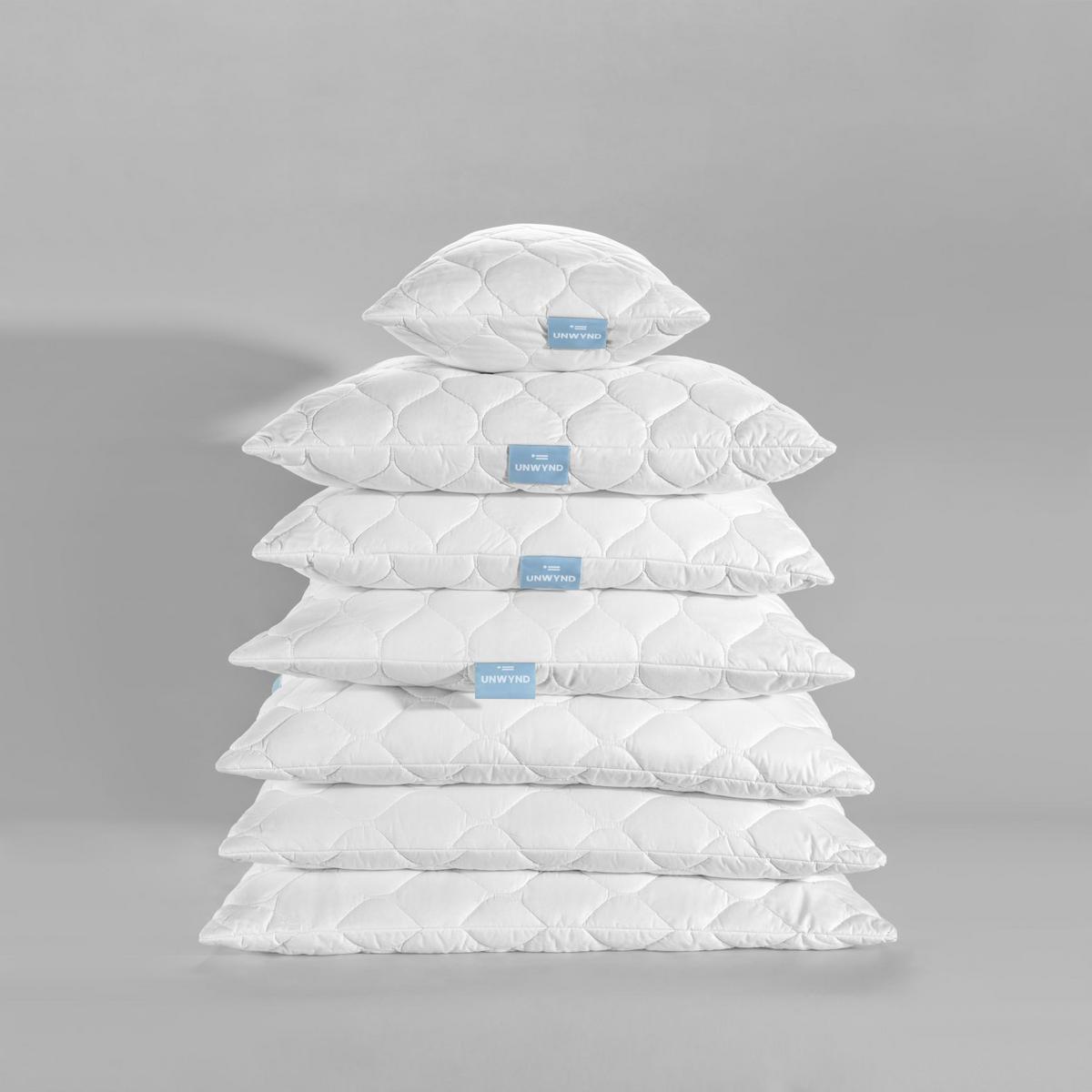 PODUSZKA POD GŁOWĘ KISSEN CYCLE - biały, Basics, materiały naturalne/tkanina (40/80cm) - UNWYND