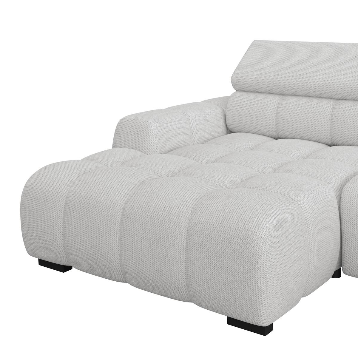 Kutna Garnitura Fargo S - crna/sivo-bež, Trend, tekstil/plastika (168/285cm) - Modern Living