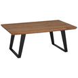 Couchtisch aus Akazie Massiv - Schwarz/Akaziefarben, LIFESTYLE, Holz/Metall (115/45/70cm) - Zandiara Couchtisch aus Akazie Massiv - Schwarz/Akaziefarben, LIFESTYLE, Holz/Metall (115/45/70cm) - Zandiara