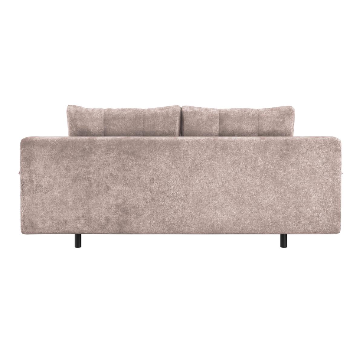 Trosjed Perla - ružičasta/crna, Konvencionalno, tekstil/metal (203/94/96cm)