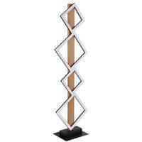 LED-Stehleuchte Dustin Opal/Schwarz max. 35 Watt - Opal/Schwarz, Natur, Holzwerkstoff/Kunststoff (30,7/18/10,3cm) - Globo