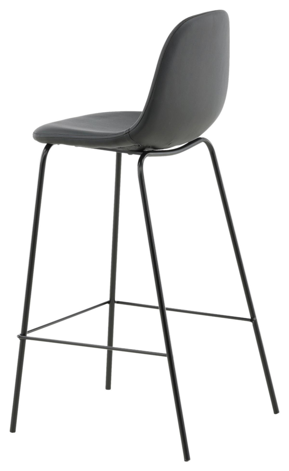 BARHOCKER-SET POLAR - Schwarz, Design, Kunststoff/Textil (41,5/105/43cm) - Livetastic