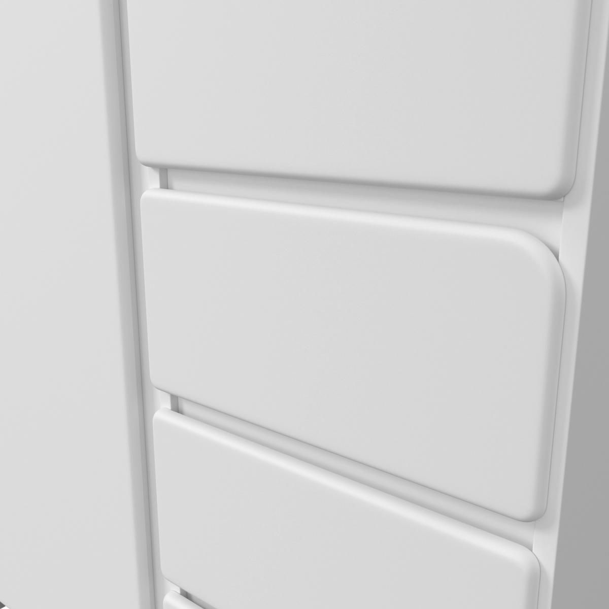 Kinderkleiderschrank Elio Weiß ca. 95x180x56 cm - Weiß, MODERN, Holzwerkstoff (95/180/56cm) - Bessagi Kids