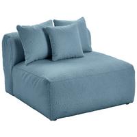 Modul Sofaelement Bloom Blau - Blau, Trend, Textil (100/70/122cm) - Livetastic