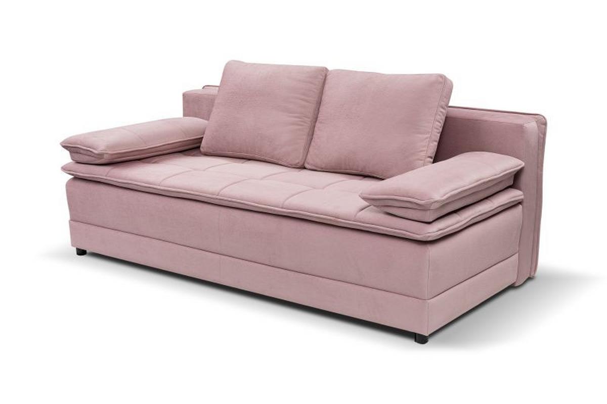 Trosjed Na Razvlačenje Alice - ružičasta/crna, Moderno, tekstil/plastika (202/73-92/105cm) - Modern Living