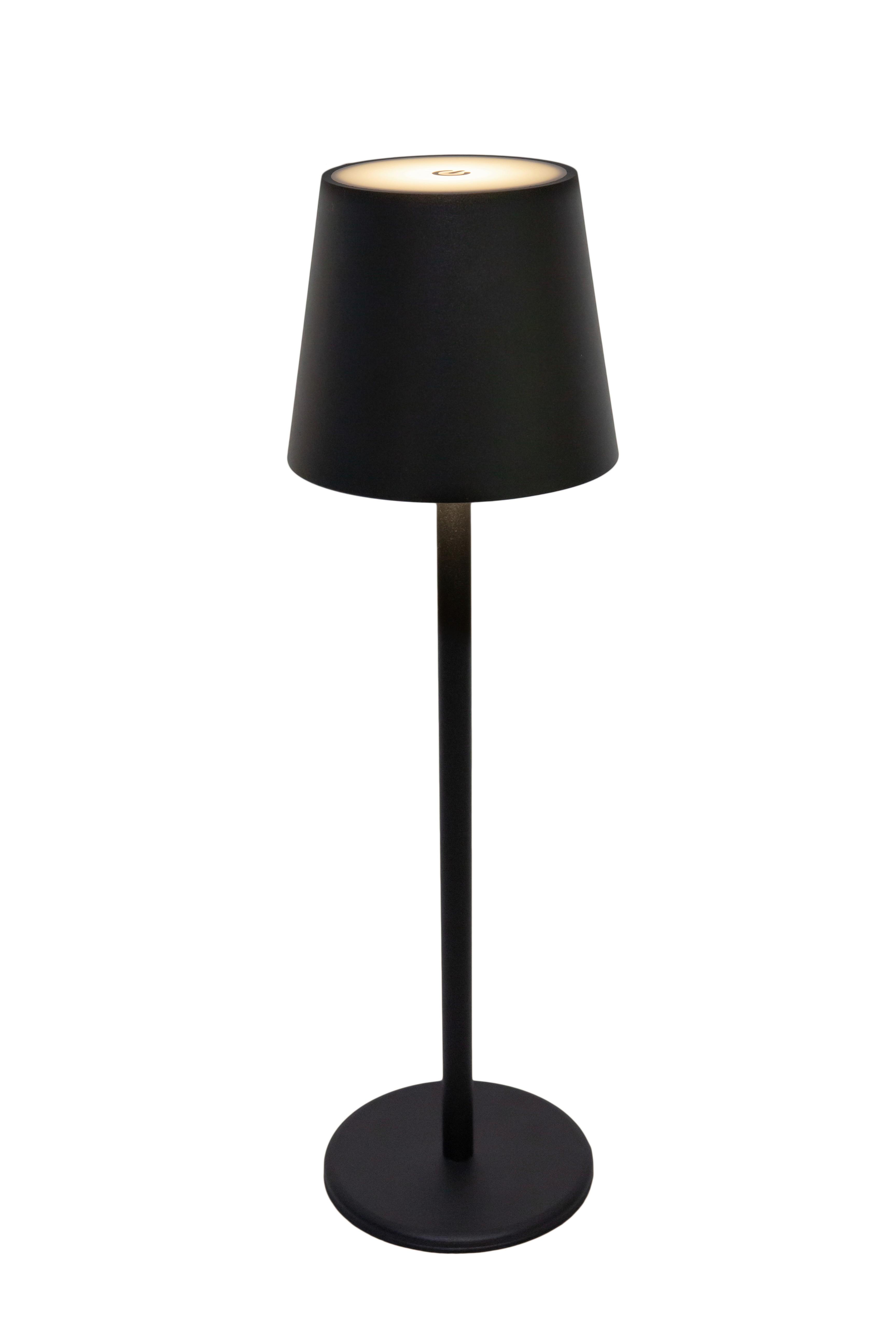 Akkumulátoros Asztali Lámpa Noemi - fekete, Konventionell, műanyag/fém (11,5/36cm) - Modern Living