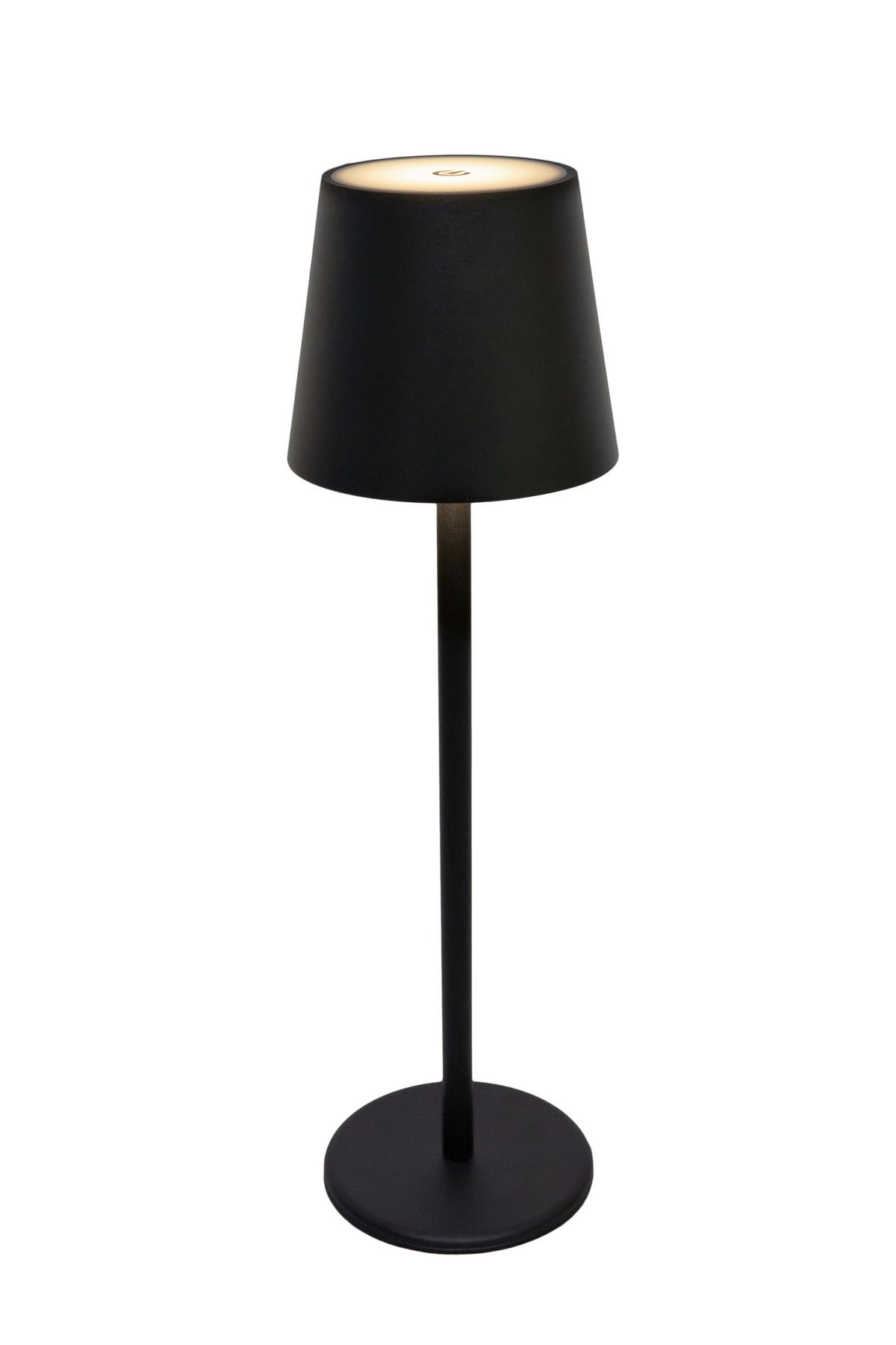 Akkumulátoros Asztali Lámpa Noemi - fekete, Konventionell, műanyag/fém (11,5/36cm) - Modern Living