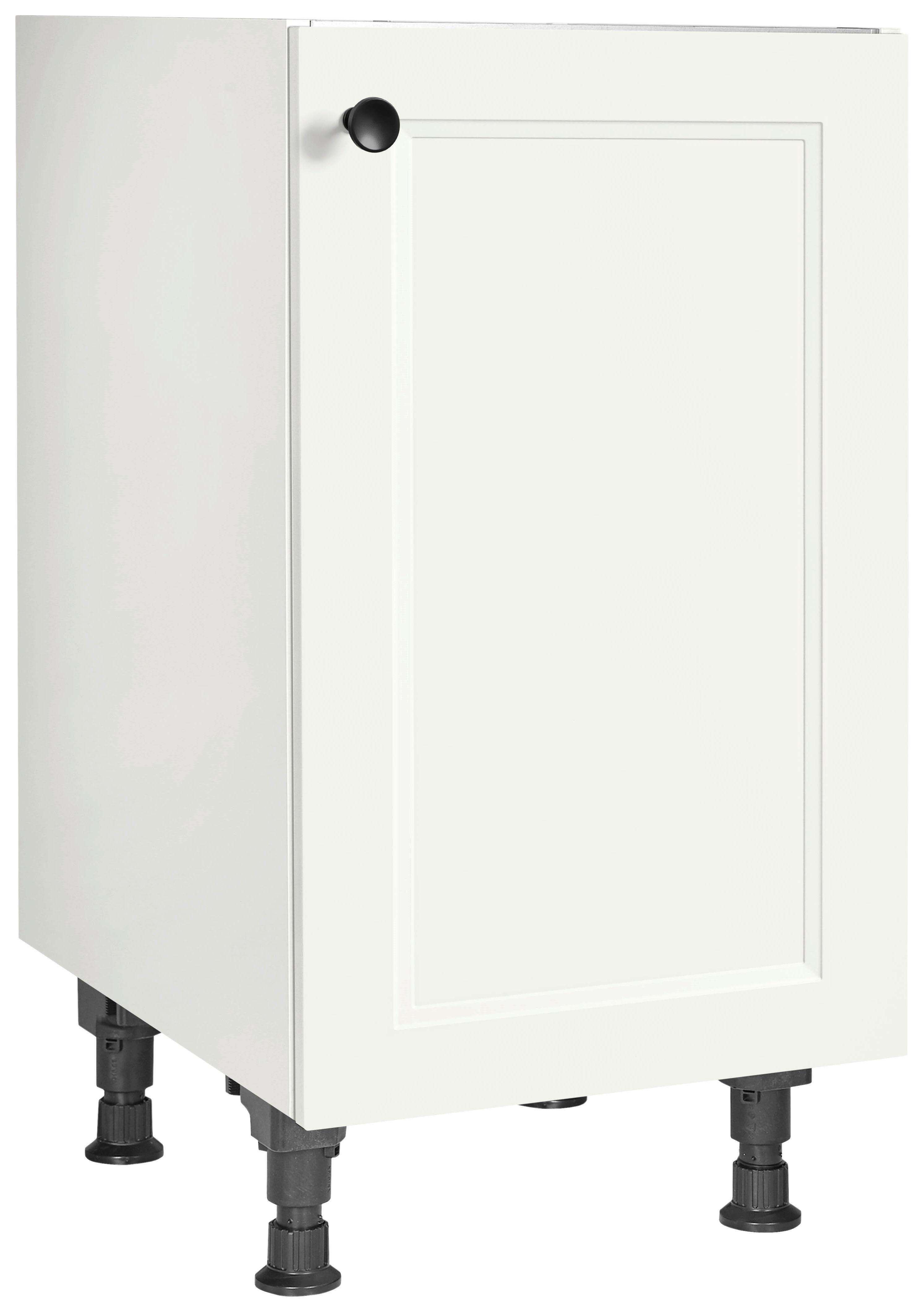 Spülenunterschrank Cascada Weiß - Schwarz/Weiß, MODERN, Holzwerkstoff/Metall (45/87/56cm) - Nobilia