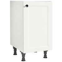 Spülenunterschrank Cascada Weiß - Schwarz/Weiß, MODERN, Holzwerkstoff/Metall (45/87/56cm) - Nobilia