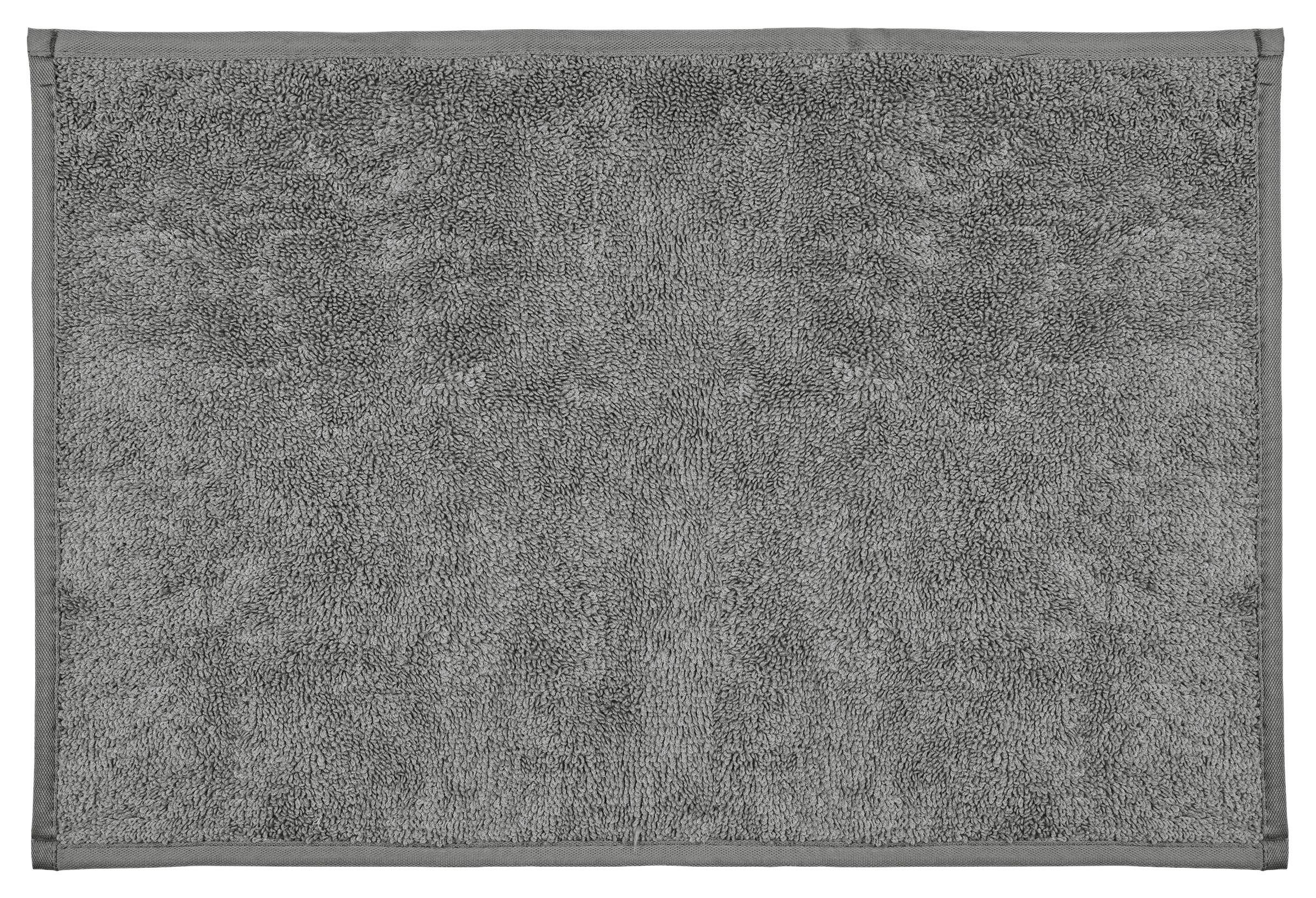 Badematte Phil in Grau ca. 40x60cm - Grau, KONVENTIONELL, Textil (40/60cm) - Based