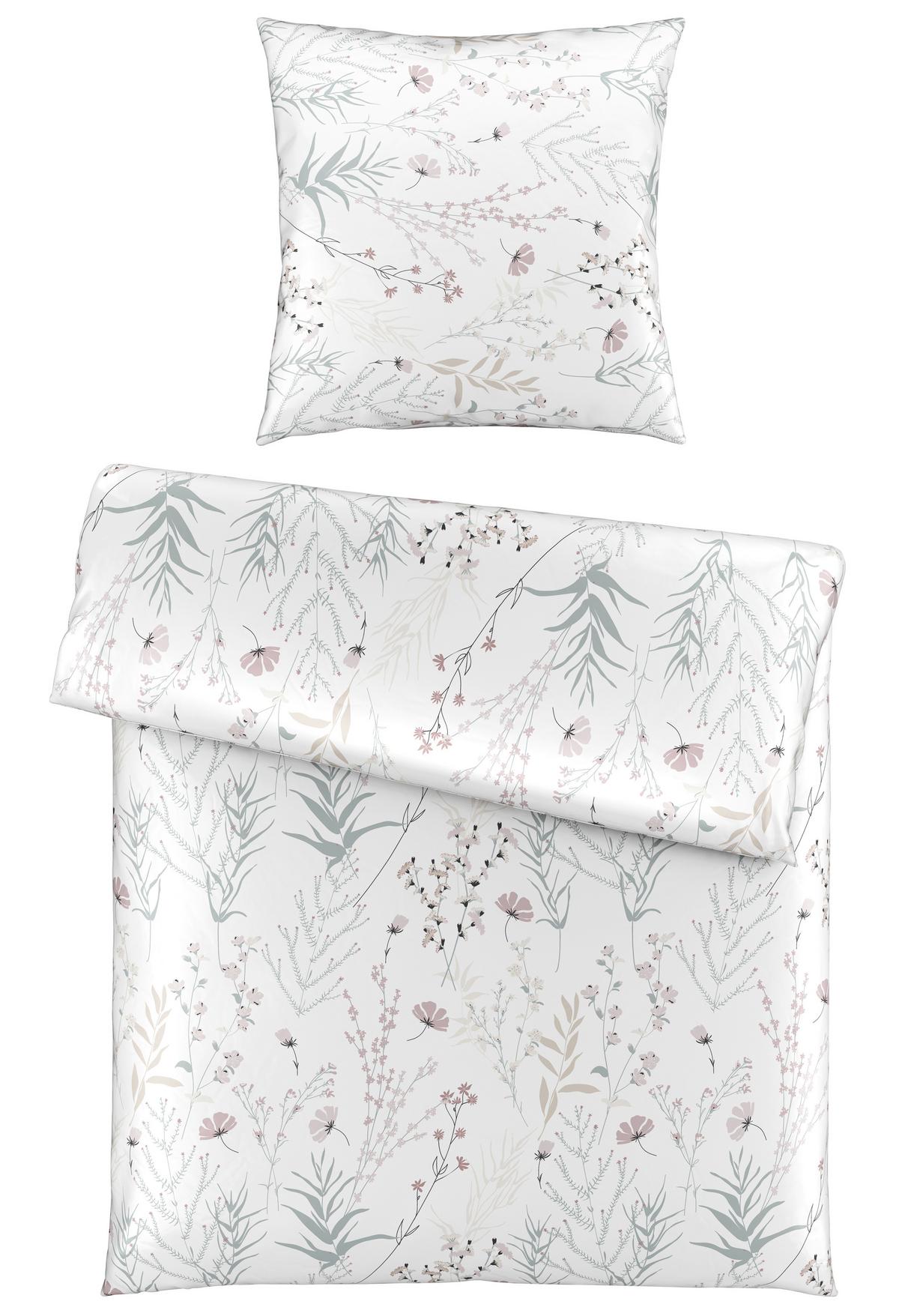 Bettwäsche Lina Weiß ca. 135x200cm - Weiß, KONVENTIONELL, Textil (135/200cm) - Mömax