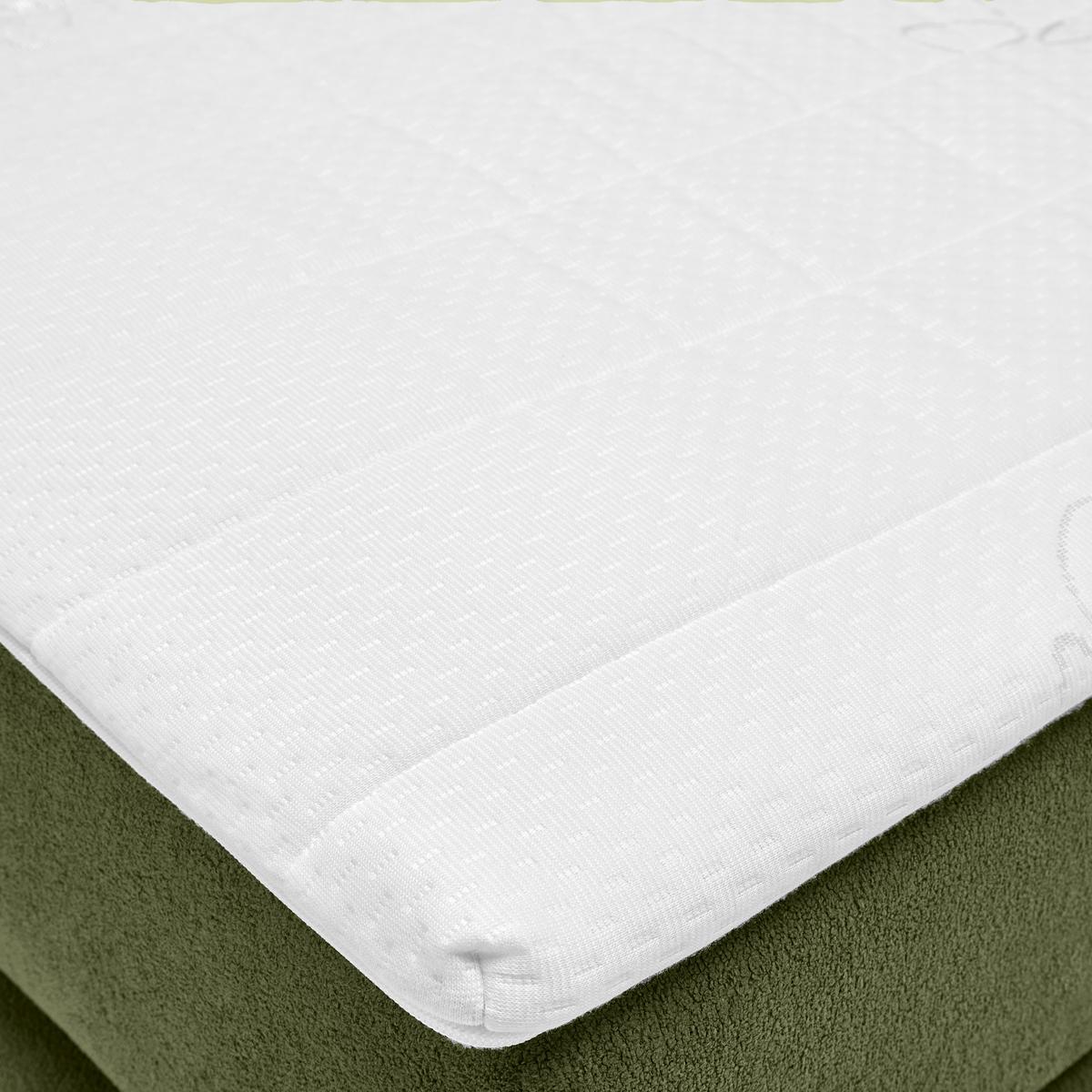 Boxspring Krevet Ethan - zelena/crna, Moderno, tekstil/plastika (160/200cm) - Premium Living