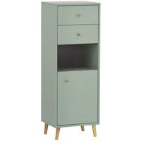 Visoka Komoda Bjarne, Zelena - zelena, Moderno, leseni material/les (40,3/113,4/33,1cm) - Stylife