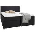 Boxspringbett in Anthrazit ca. 160x200cm - Anthrazit/Silberfarben, KONVENTIONELL, Holz/Holzwerkstoff (166/118/212cm) - Premium Living Boxspringbett in Anthrazit ca. 160x200cm - Anthrazit/Silberfarben, KONVENTIONELL, Holz/Holzwerkstoff (166/118/212cm) - Premium Living