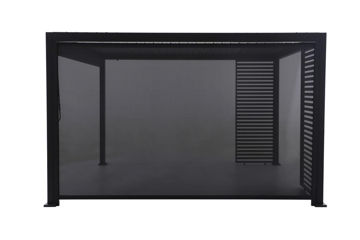 Pergola-Rollo Anthrazit - Anthrazit, Basics, Metall (371/231,5/9cm) - Gardenson