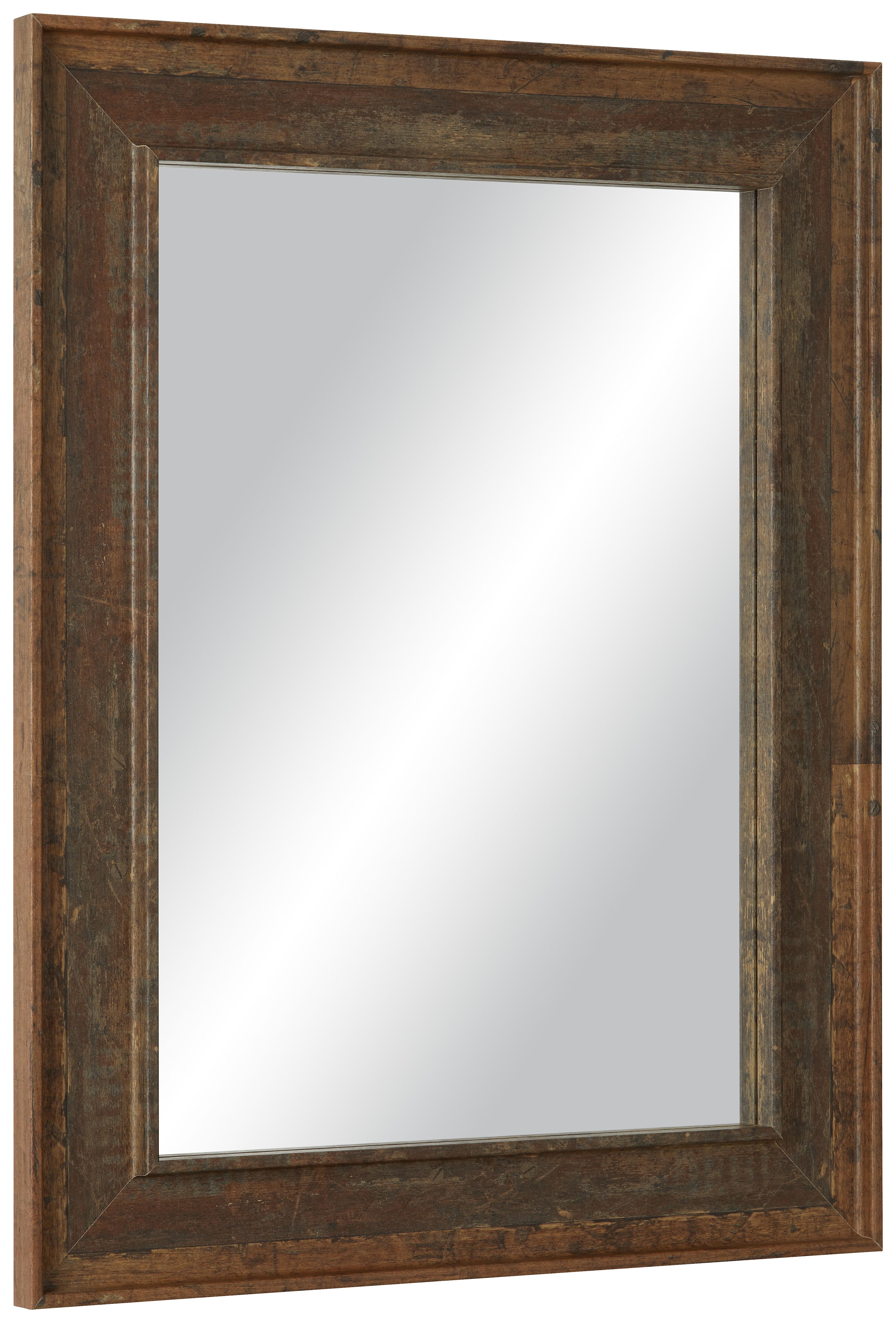 Wandspiegel in Rotbraun - Rotbraun, KONVENTIONELL, Glas/Holzwerkstoff (91/71cm) - Modern Living