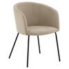 Stuhl Berit ca. 55x78x55 cm Beige - Beige/Schwarz, Design, Holz/Kunststoff (55/78/55cm) - Livetastic