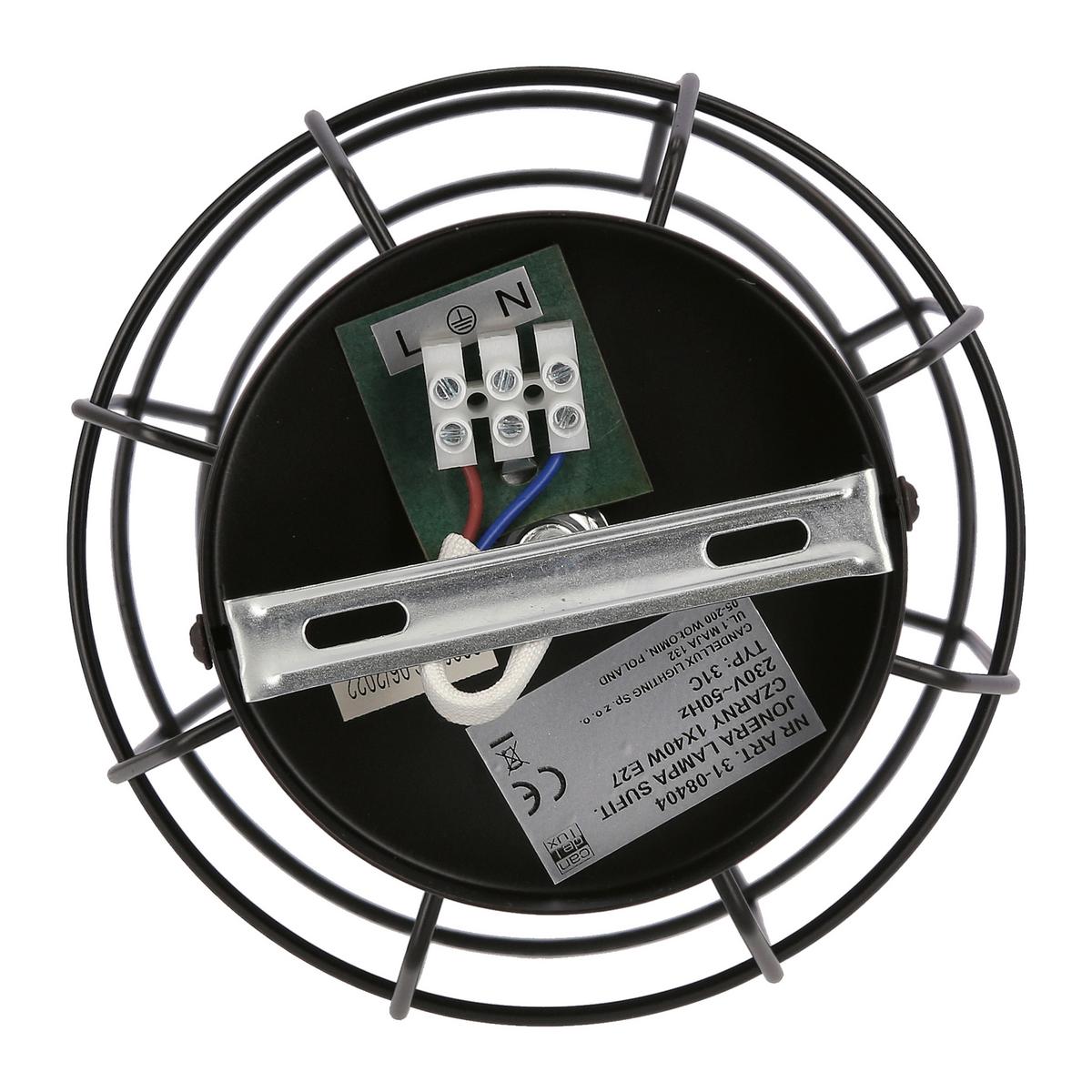 Svjetiljka Stropna 31-08404 Jonera - zlatne boje/crna, Design, metal (15/15cm)