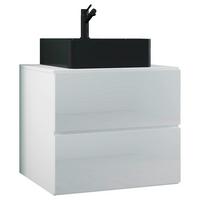 WASCHTISCHKOMBI LENDAS BL S - Weiss/Schwarz, Modern, Keramik/Holzwerkstoff (61cm) - MID.YOU