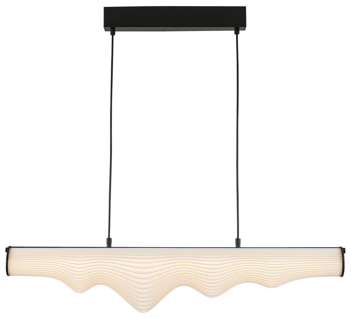 Led Függőlámpa Laseri - fekete/fehér, Konventionell, műanyag/fém (90/6,5/120cm) - Mömax