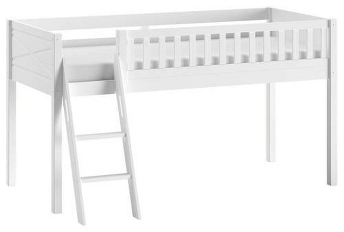 Spielbett Scott ca. 90x200 cm Weiß - Naturfarben/Weiß, ROMANTIK / LANDHAUS, Holz (90/200cm) - MID.YOU
