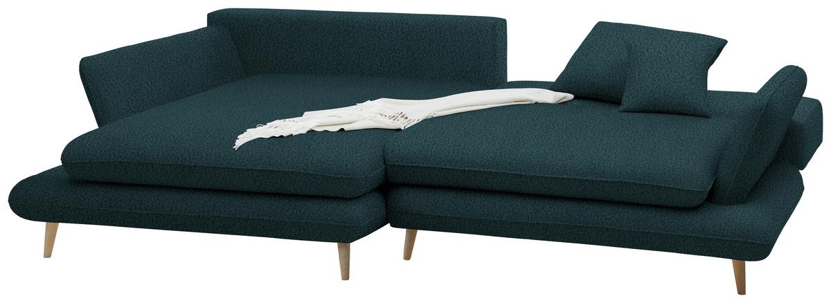 Kutna Garnitura Monte - tamno zelena/prirodne boje, Romantično / ladanjski, tekstil/drvo (181/283cm) - Premium Living