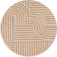 Hochflorteppich Art Rosa Ø ca. 120cm - Rosa, Basics, Textil (120cm) - Novel