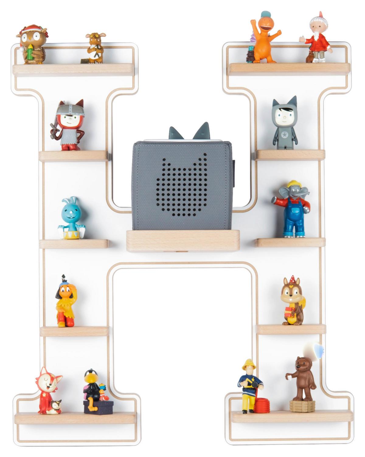 Otroška Polica Boarti, Bela - bela, Moderno, leseni material (46/54/19cm) - MID.YOU