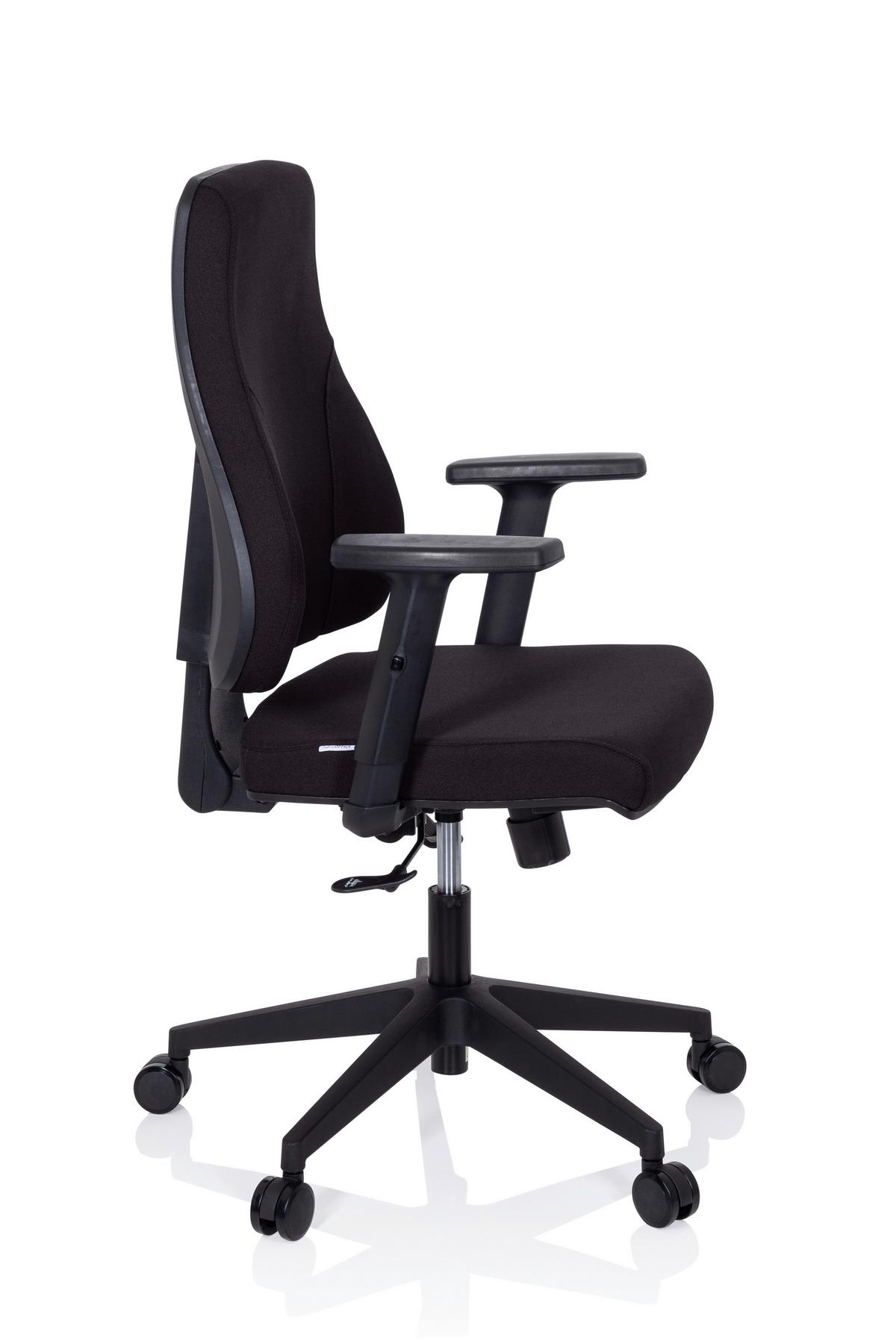 Pisarniški Stol Mathes, Črna - črna, Moderno, umetna masa/tekstil (65/113/60cm) - MID.YOU