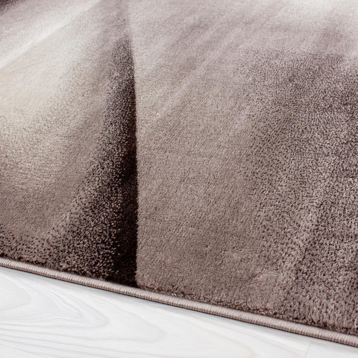 Flachwebeteppich Miami Braun ca. 140x200cm - Braun, Design, Textil (140/200cm) - Novel