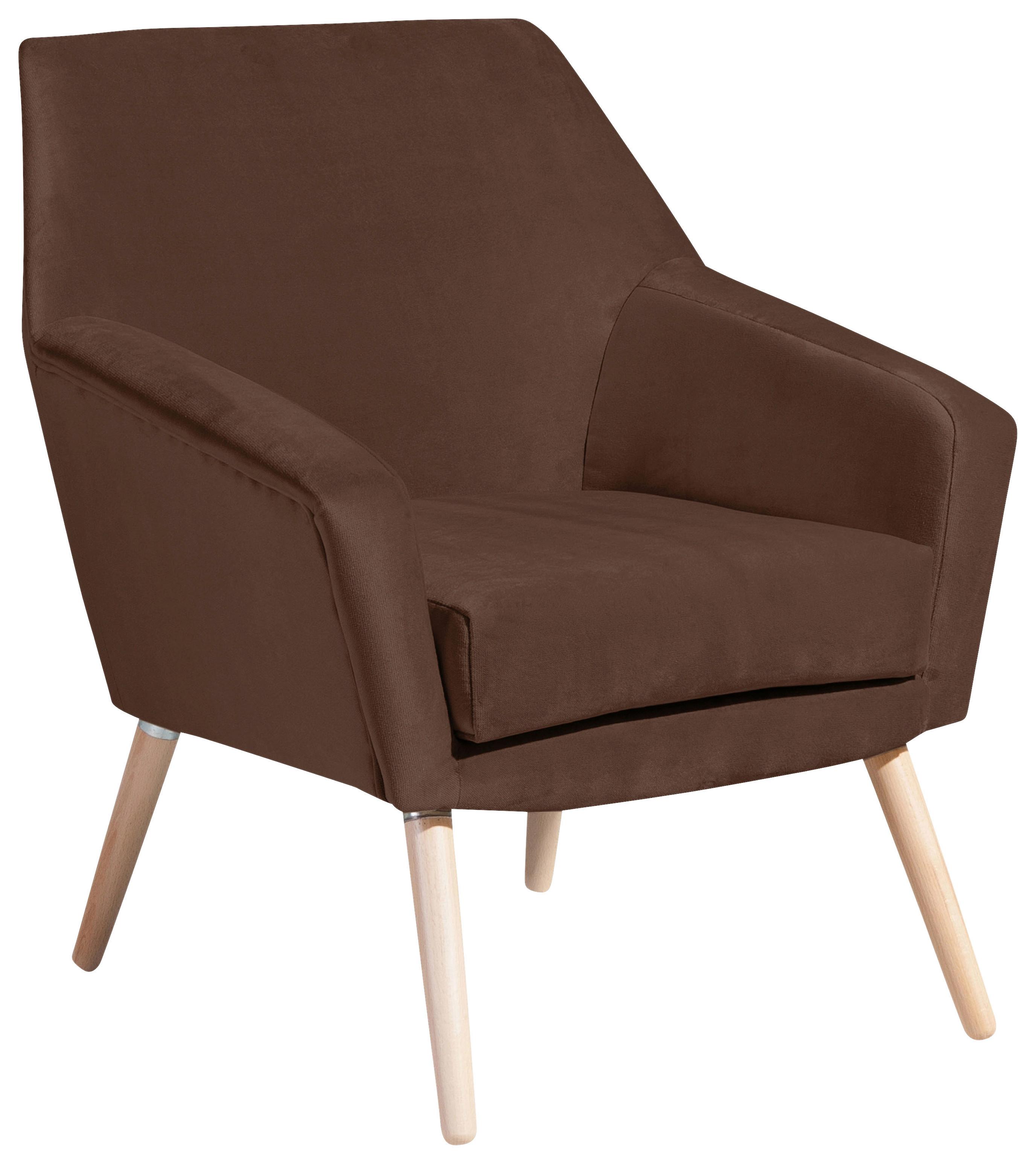 SESSEL ALEGRO - Buchefarben/Braun, Design, Holz/Textil (67/81/71cm) - Max Winzer