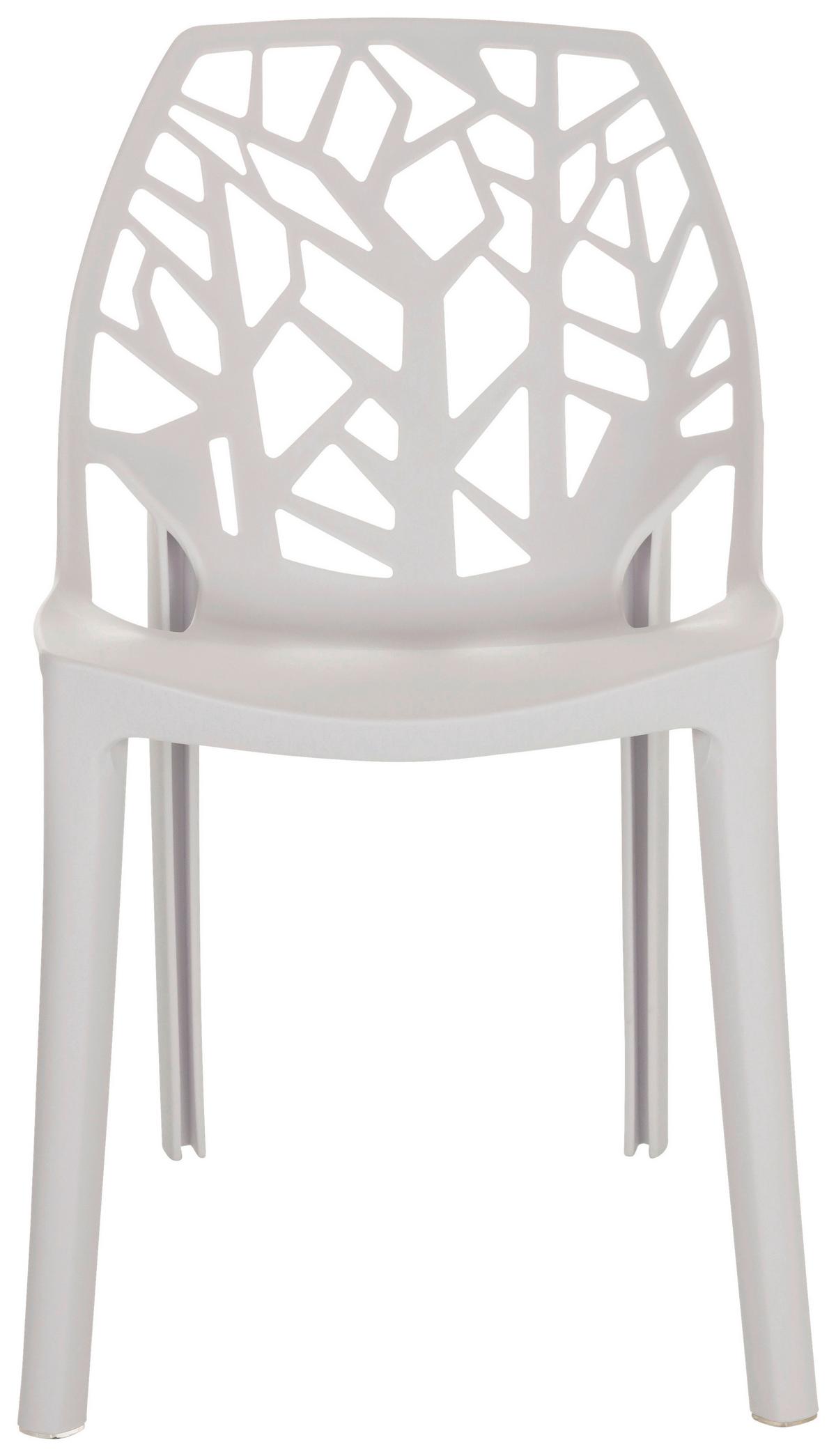 Stol Artifo Tri, Bela - bela, Basics, umetna masa (47/80/56cm) - MID.YOU