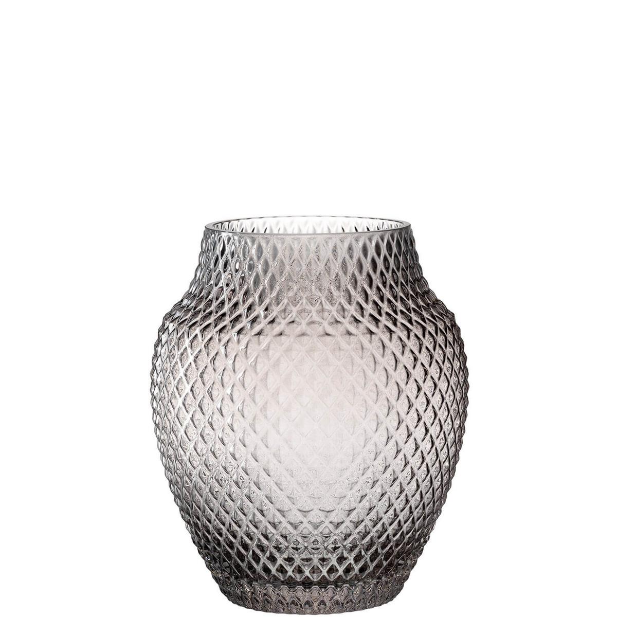 Vase Grau - Grau, Basics, Glas (20/23cm) - Leonardo
