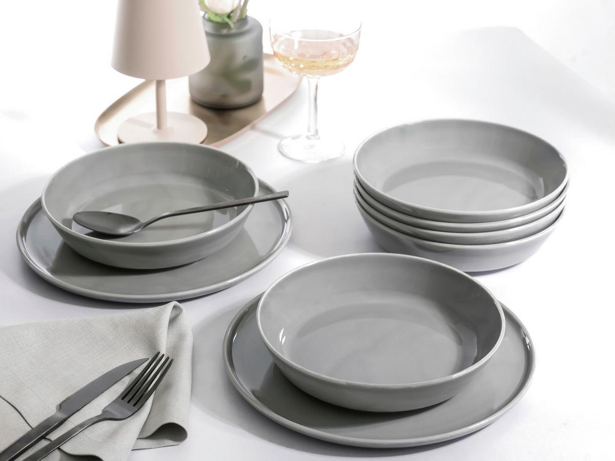 Kombinirani Servis Chef Collection, 30-Delni - svetlo siva, Basics, keramika - Creatable