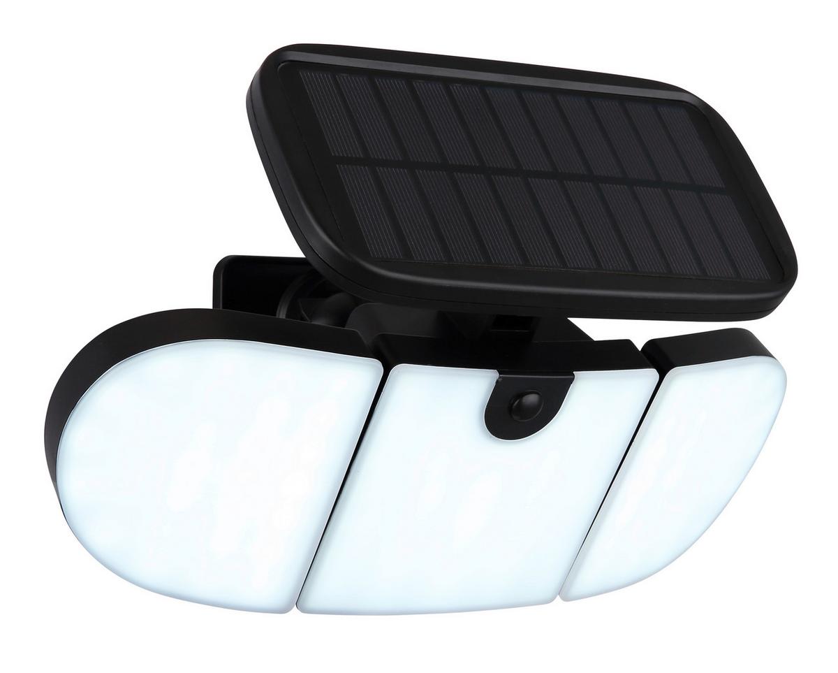 Solarna Svetilka Solar, S Sijalko - črna/opal, Basics, umetna masa (27,9/14,8/15,3cm) - Globo