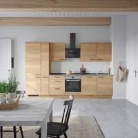 Küchenleerblock Structura High o. Geräte Eiche - Schieferfarben/Eichefarben, MODERN, Holzwerkstoff/Metall (330cm) - Nobilia
