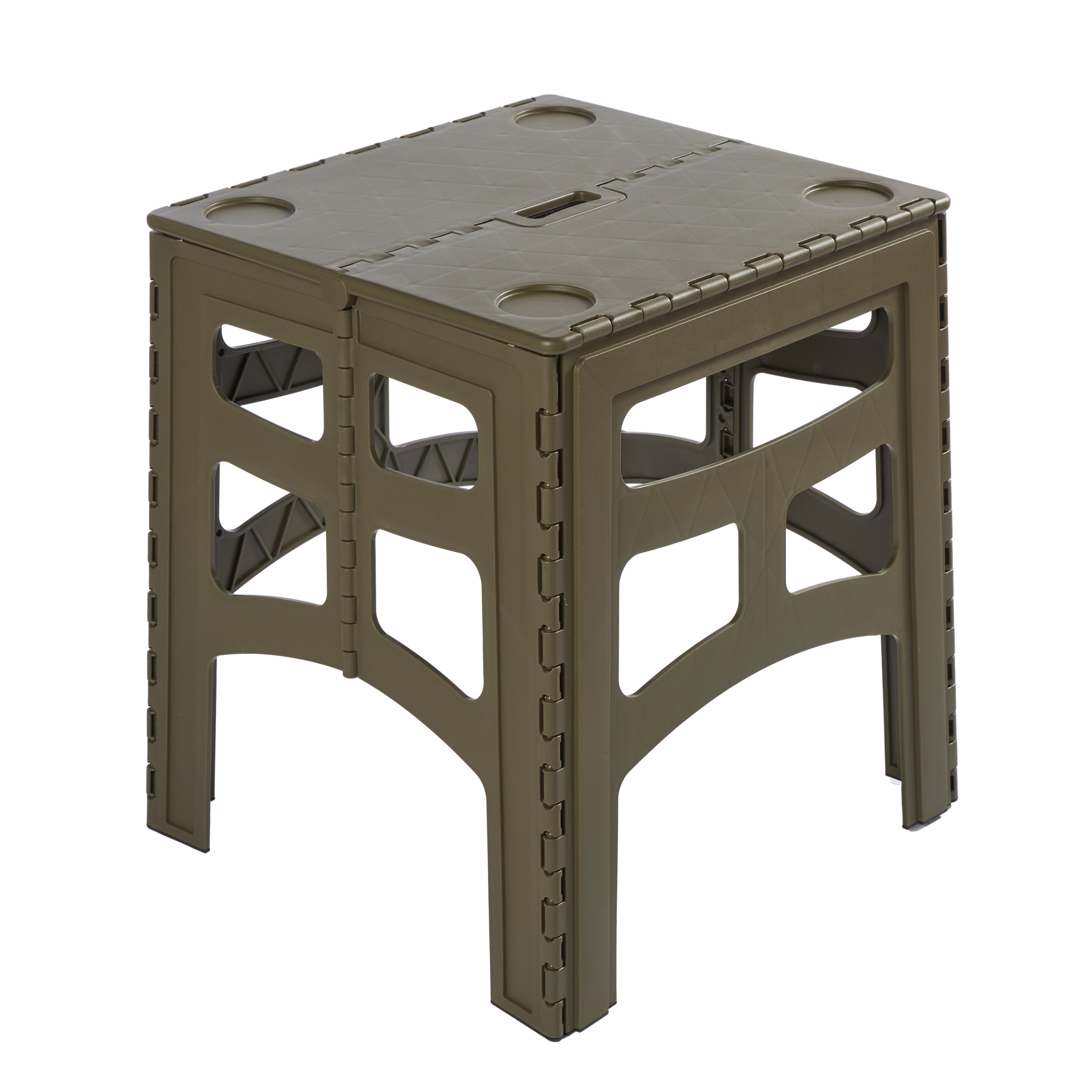 Campingtisch Timo Olivgrün - KONVENTIONELL, Kunststoff (46,5/44,5/55cm)