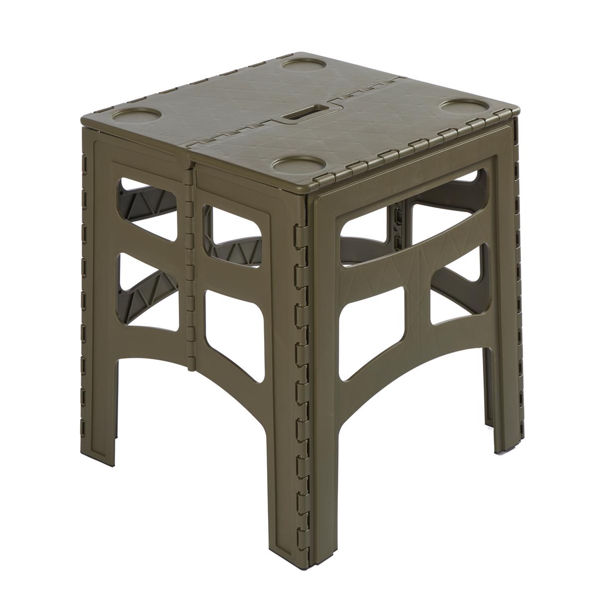 Campingtisch Timo Olivgrün - KONVENTIONELL, Kunststoff (46,5/44,5/55cm)