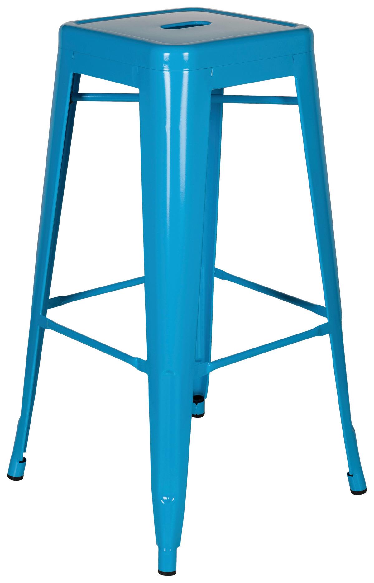 Barski Stol Vantaggio High, Svetlo Modra - svetlo modra, Basics, kovina (44/77/44cm) - MID.YOU