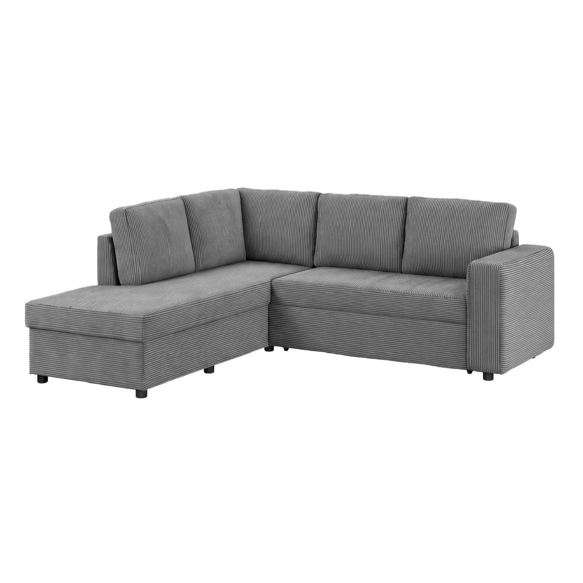 Colțar Toulouse - antracit, Trend, lemn/metal (206/224cm)