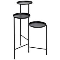 Suport înalt flori TOP 22564 - negru, Modern, metal (45/77/45cm) - Modern Living