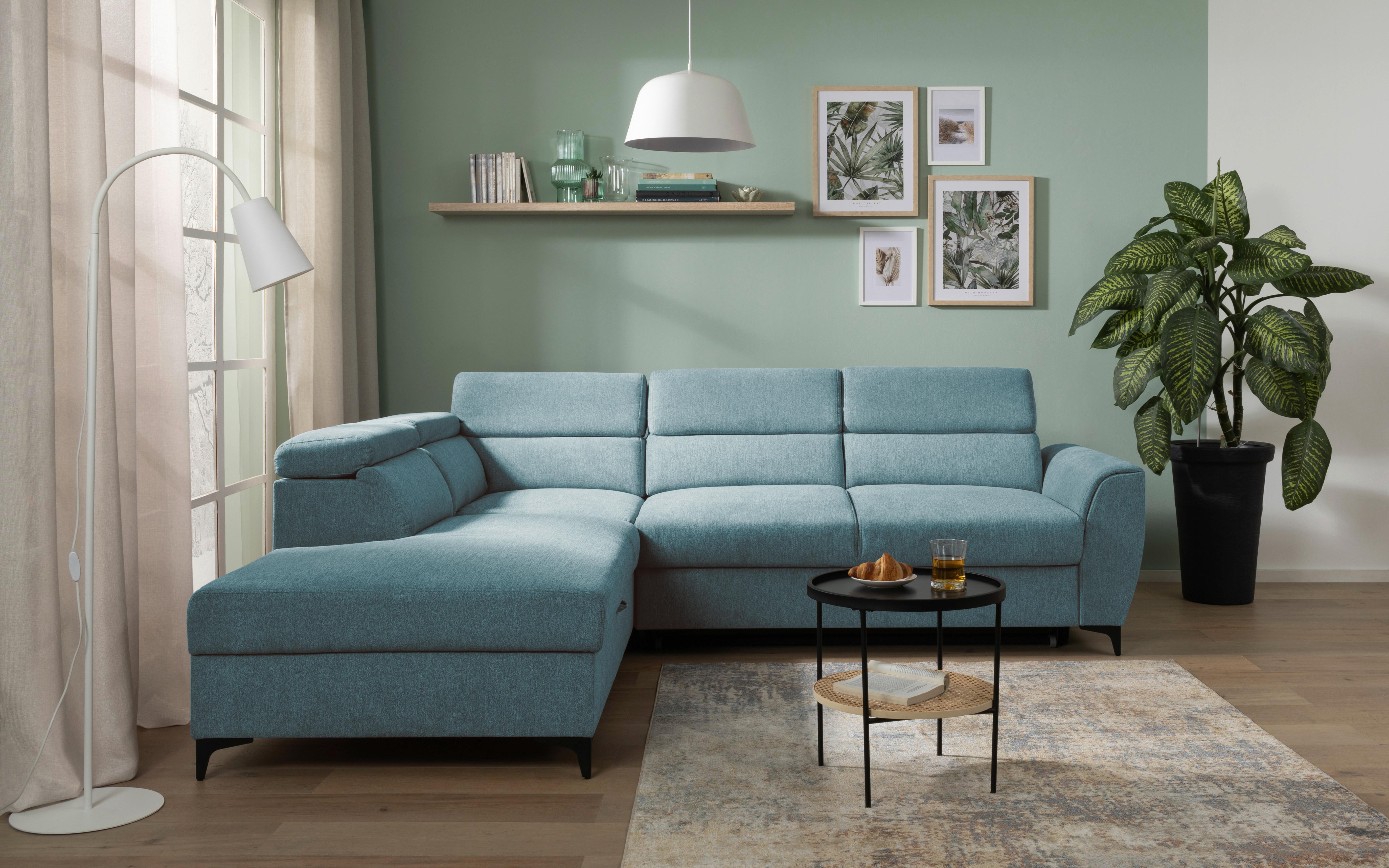COLțAR LAPIS - petrol, Konventionell, textil (217/255cm) - Modern Living
